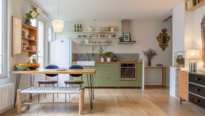 Photographies de Sébastien Mathé pour un projet de décoration d’un appartement d’Uranie Imbert