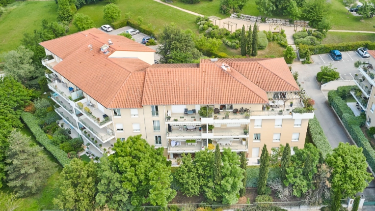 Drone, Vue du ciel, Bâtiment, Traditionnel